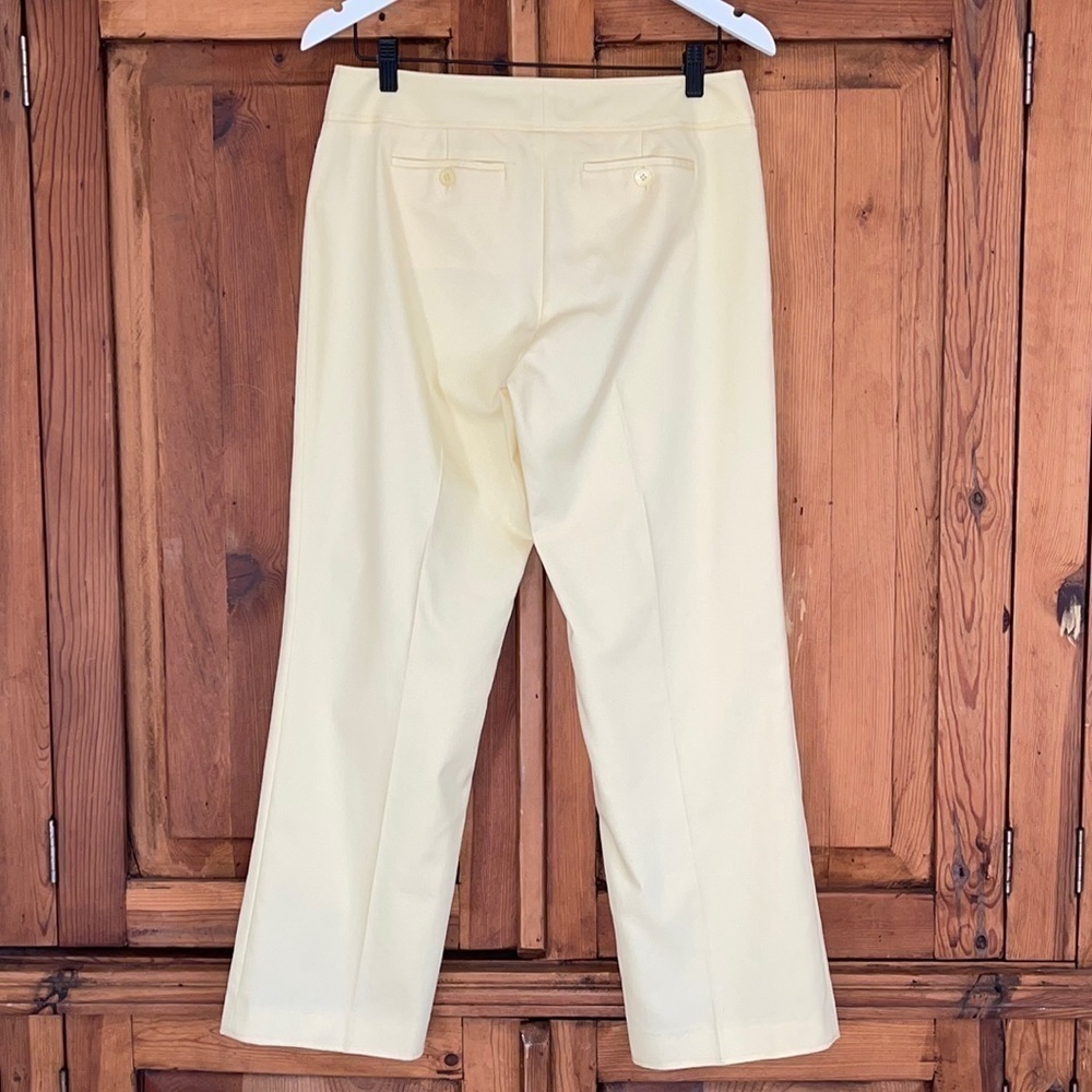 NWT Sigrid Olsen Yellow Sun fruit Banana Mixed Cotton Blend Pant Sz. 6 - Picture 7 of 17